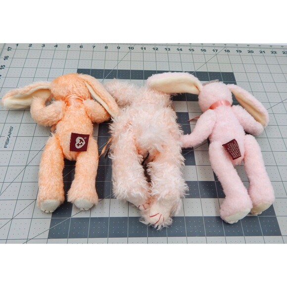 Ty Attic Treasures Collectible Bunnies Strawbunny Camelia Blush Jointed Plush - Picture 4 of 12